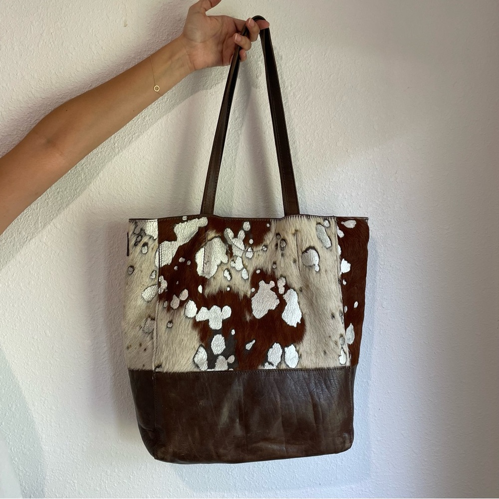 Brave Saloso Hair-On calf hair tote Pony hair